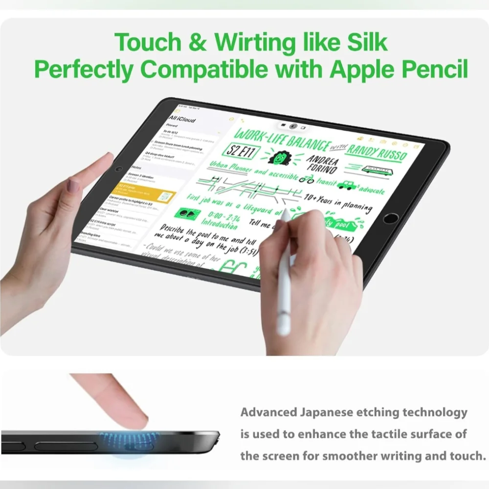 Silkfeel Glass Screen Protector For iPad 7th/8th/9th Gen (iPad 10.2 Inch) New.